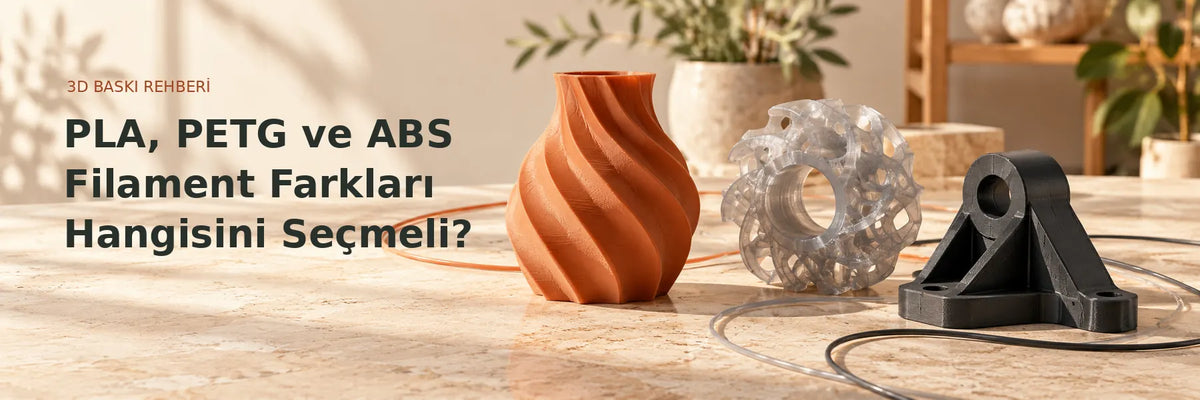 PLA, PETG ve ABS Filament Arasındaki Farklar: Hangisini Seçmelisiniz?