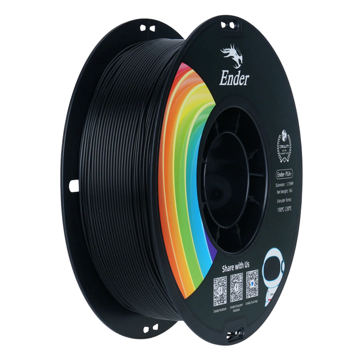 Creality Ender PLA+ Filament Siyah 1.75 mm 1 Kg