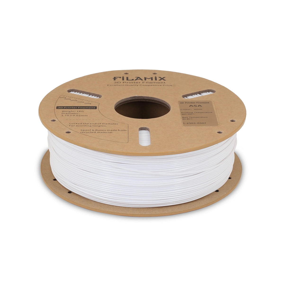 Filamix ASA Filament Beyaz 1.75 mm 1 Kg