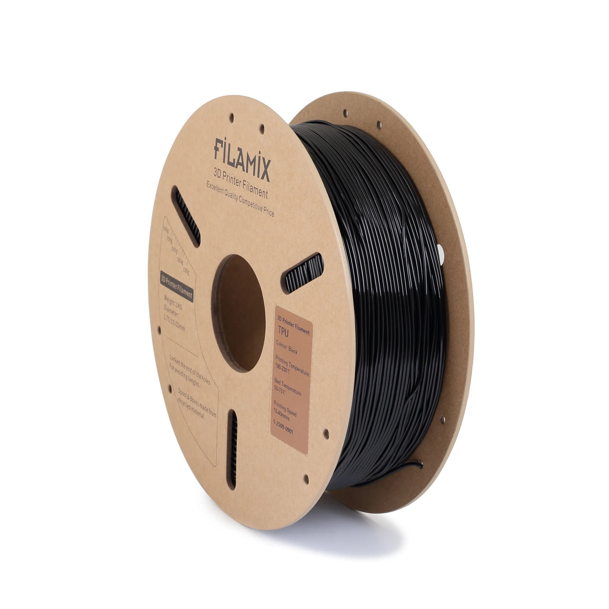 Filamix TPU 95A Filament Siyah 1.75 mm 1 Kg