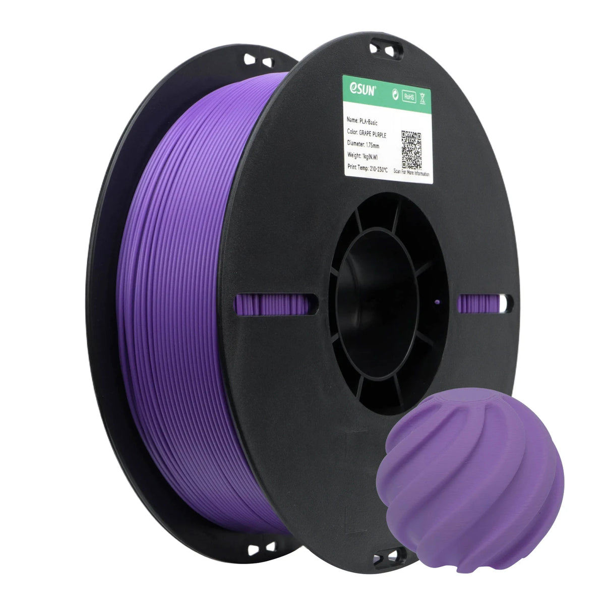 eSUN PLA Basic Filament Üzüm Moru 1.75 mm 1 Kg