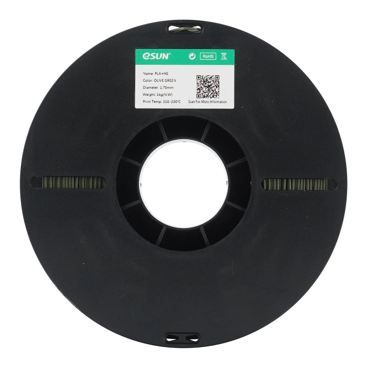 eSUN PLA+HS Filament Zeytin Yeşil 1.75 mm 1 Kg