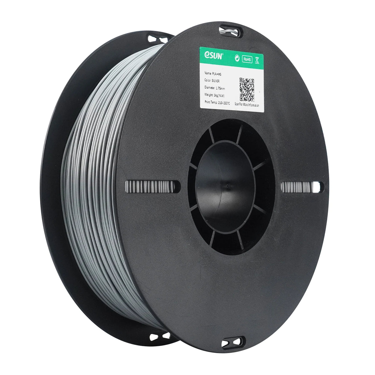 eSUN PLA+HS Filament Gümüş 1.75 mm 1 Kg